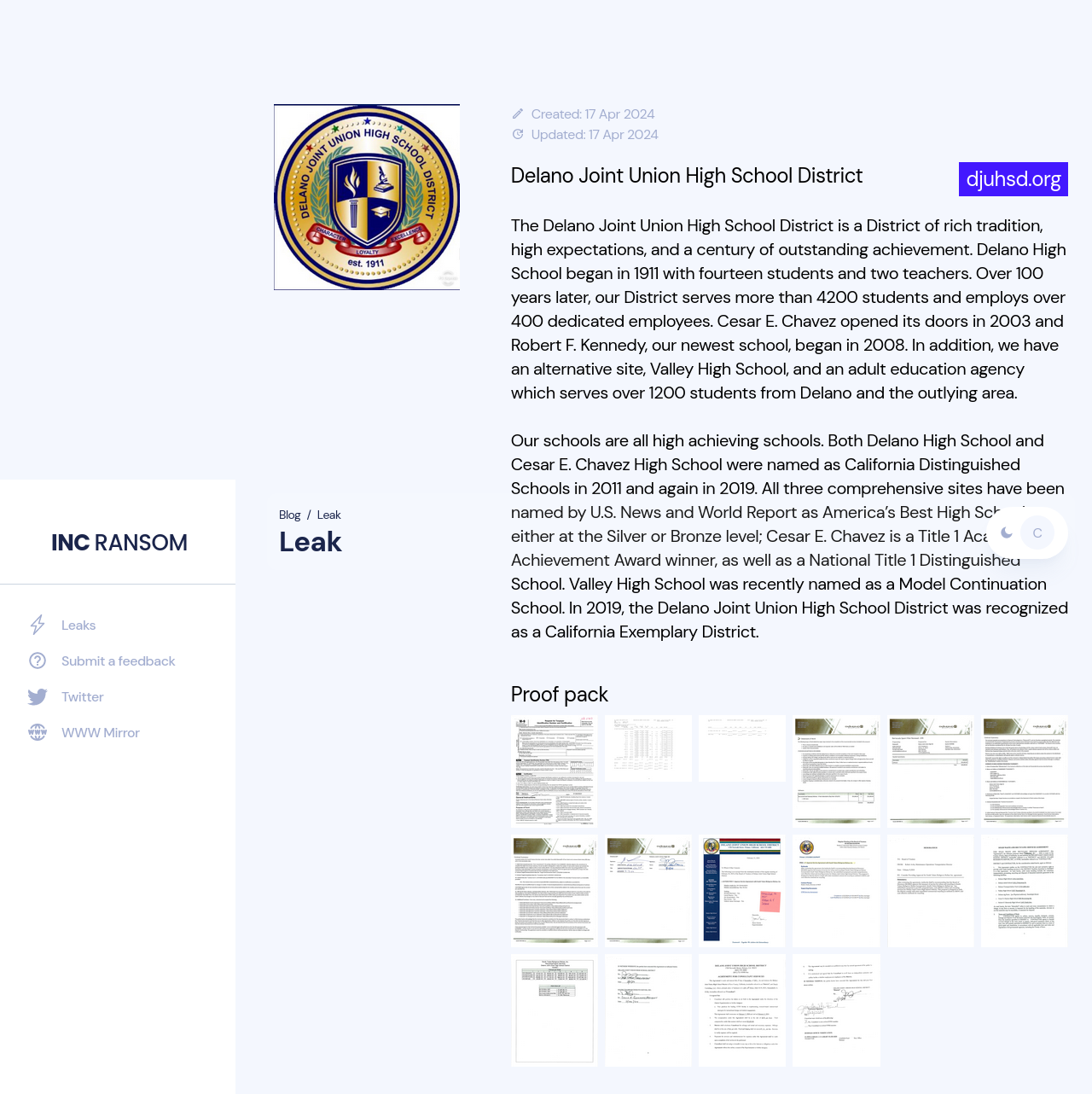 inc ransom details